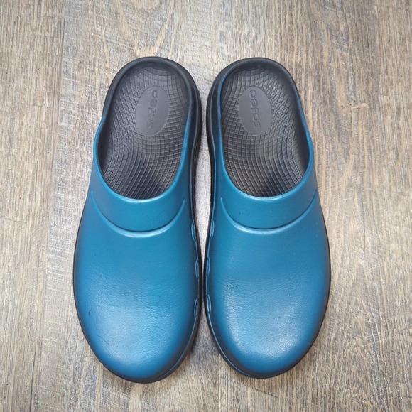 OOFOS Unisex OOcloog Slip On Comfort Shoe Clog Recovery Women's 8 /Men's 6 Blue - Picture 5 of 14